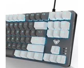 Клавіатура Aula F3287 Keycap KRGD Blue USB UA White/Grey (6948391240688)