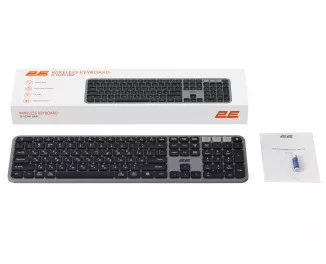 Клавіатура бездротова 2E KS240 WL Grey/Black (2E-KS240WG_UA)
