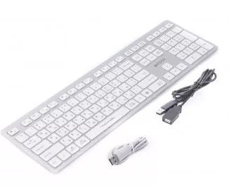 Клавіатура бездротова A4Tech FBX50C White