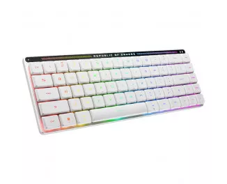Клавіатура бездротова ASUS ROG Falchion RX Low Profile Red Wireless/Bluetooth/USB UA White (90MP03EC-BKMA10)