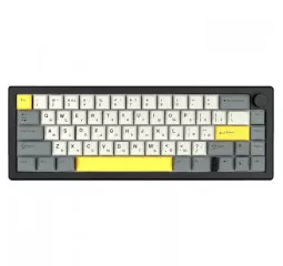 Клавиатура беспроводная Epomaker EK68 65 Flamingo Switch Hot-Swap RGB Wireless/Bluetooth/USB UA Black (EK68-B-F)