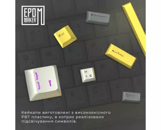 Клавіатура бездротова Epomaker EK68 65 Flamingo Switch Hot-Swap RGB Wireless/Bluetooth/USB UA Black (EK68-B-F)
