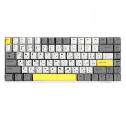 Клавиатура беспроводная Epomaker EP84 Plus 75 Wisteria Linear Switch Hot-Swap RGB Wireless/Bluetooth/USB UA White (EP84-W-WL)