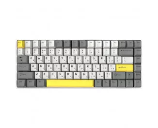 Клавиатура беспроводная Epomaker EP84 Plus 75 Wisteria Linear Switch Hot-Swap RGB Wireless/Bluetooth/USB UA White (EP84-W-WL)