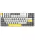 Клавиатура беспроводная Epomaker EP84 Plus 75 Wisteria Linear Switch Hot-Swap RGB Wireless/Bluetooth/USB UA White (EP84-W-WL)