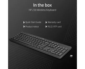Клавиатура беспроводная HP 230 (3L1E7AA)