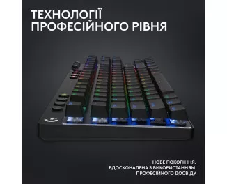 Клавіатура бездротова Logitech G Pro X TKL LightSpeed Black (920-012136)