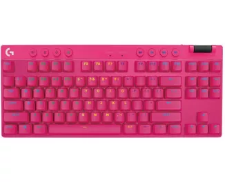 Клавиатура беспроводная Logitech G Pro X TKL Lightspeed Tactile Magenta (920-012159)