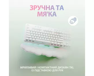Клавіатура бездротова Logitech G715 Aurora Wireless Gaming GX Brown Lightspeed/Bluetooth UA Off-White (920-010465)