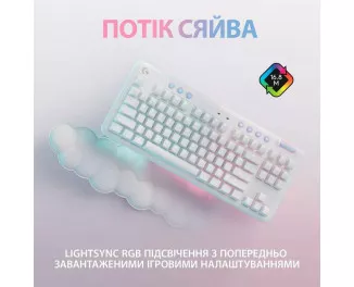 Клавіатура бездротова Logitech G715 Aurora Wireless Gaming GX Brown Lightspeed/Bluetooth UA Off-White (920-010465)