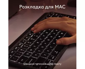 Клавіатура бездротова Logitech MX Keys Mini For Mac Space Gray (920-012652)