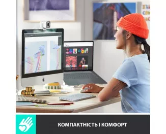 Клавиатура беспроводная Logitech MX Keys Mini For Mac Wireless Illuminated Pale Grey (920-010526)