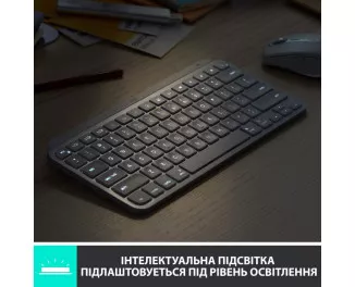 Клавиатура беспроводная Logitech MX Keys Mini For Mac Wireless Illuminated Pale Grey (920-010526)