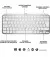 Клавиатура беспроводная Logitech MX Keys Mini Wireless Illuminated UA Pale Grey (920-010499)