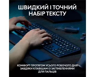 Клавиатура беспроводная Logitech MX Keys S Graphite (920-011593)