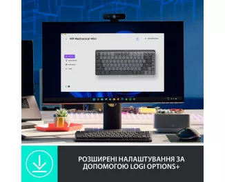Клавиатура беспроводная Logitech MX Mechanical Mini Minimalist Graphite (920-010780)