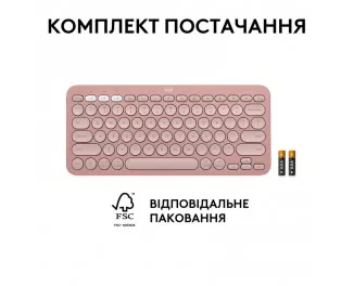 Клавиатура беспроводная Logitech Pebble Keys 2 K380s Tonal Rose (920-011853)