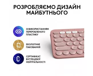 Клавиатура беспроводная Logitech Pebble Keys 2 K380s Tonal Rose (920-011853)