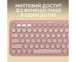 Клавиатура беспроводная Logitech Pebble Keys 2 K380s Tonal Rose (920-011853)