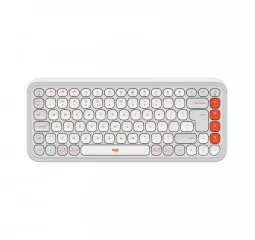 Клавиатура беспроводная Logitech POP Icon Keys Bluetooth UA Off-White (920-013072)