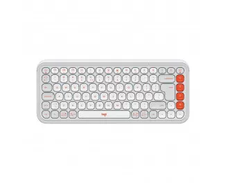 Клавиатура беспроводная Logitech POP Icon Keys Bluetooth UA Off-White (920-013072)