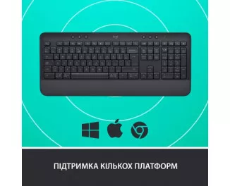 Клавиатура беспроводная Logitech Signature K650 For Business UA USB/Bluetooth Graphite (920-010945)