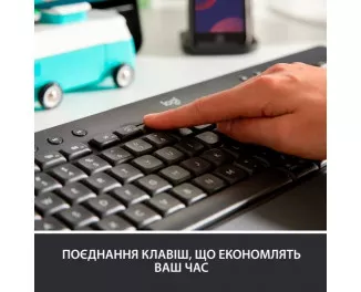 Клавиатура беспроводная Logitech Signature K650 For Business UA USB/Bluetooth Graphite (920-010945)