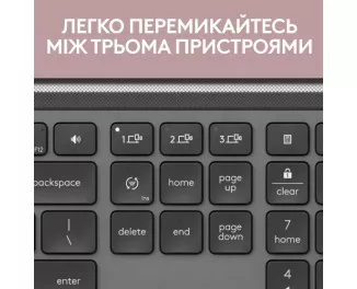 Клавіатура бездротова Logitech Signature Slim Wireless K950 Graphite (920-012465)
