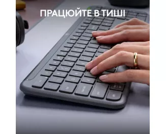 Клавіатура бездротова Logitech Signature Slim Wireless K950 Graphite (920-012465)