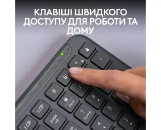 Клавіатура бездротова Logitech Signature Slim Wireless K950 Graphite (920-012465)