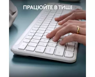 Клавиатура беспроводная Logitech Signature Slim Wireless K950 Off White (920-012466)