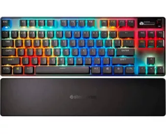 Клавиатура беспроводная SteelSeries Apex Pro TKL Wireless Gen 3 UA HyperMagnetic OmniPoint 2.0 OLED UA Black (64871)