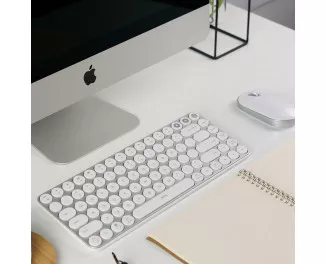 Клавиатура беспроводная Xiaomi MiiiW AIR85 Dual Mode White (MWXKT01)
