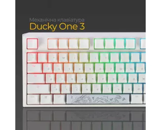 Клавиатура Ducky One 3 Cherry MX Brown RGB UA USB White (DKON2108ST-BUAPXPWWWSC1)