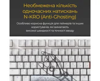Клавиатура Ducky One 3 Cherry MX Brown RGB UA USB White (DKON2108ST-BUAPXPWWWSC1)
