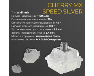 Клавиатура Ducky One 3 Cherry MX Speed Silver UA USB Cream (DKON2108-PUAPXМAEGGC1)