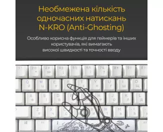 Клавіатура Ducky One 3 Mini Cherry MX Brown RGB UA USB White (DKON2161ST-BUAPXPWWWSC1)