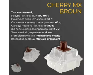 Клавіатура Ducky One 3 Mini Cherry MX Brown RGB UA USB White (DKON2161ST-BUAPXPWWWSC1)