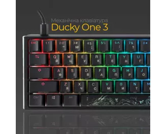 Клавиатура Ducky One 3 SF Cherry MX Red RGB UA USB Black (DKON2167ST-RUAPXCLAWSC1)