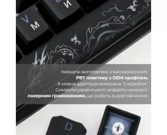 Клавіатура Ducky One 3 TKL Cherry MX Blue RGB UA USB Black (DKON2187ST-CUAPXCLAWSC1)