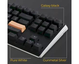 Клавіатура Ducky One 3 TKL Cherry MX Blue RGB UA USB Black (DKON2187ST-CUAPXCLAWSC1)