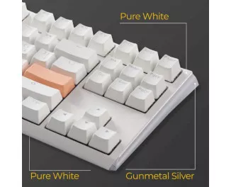 Клавиатура Ducky One 3 TKL Cherry MX Blue RGB UA USB White (DKON2187ST-CUAPXPWWWSC1)