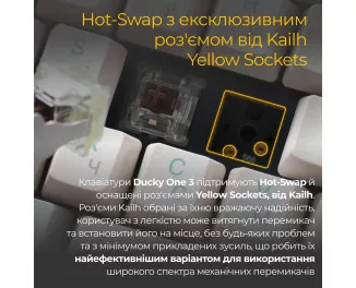 Клавиатура Ducky One 3 TKL Cherry MX Brown UA USB Cream (DKON2187-BUAPXМAEGGC1)