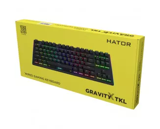 Клавіатура Hator Gravity X TKL Orange USB Black (HTK550UA)