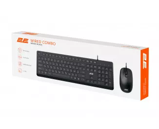 Клавиатура и мышь 2E MK405 USB Black (2E-MK405UBK_UA)