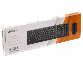 Клавиатура и мышь A4-Tech KK-3330S Black USB