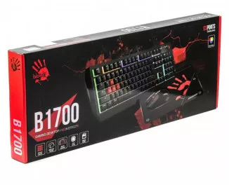 Клавиатура и мышь A4Tech B1700 Bloody Black