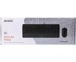 Клавиатура и мышь A4Tech F1512 Black USB
