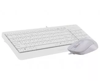 Клавиатура и мышь A4Tech F1512 White USB
