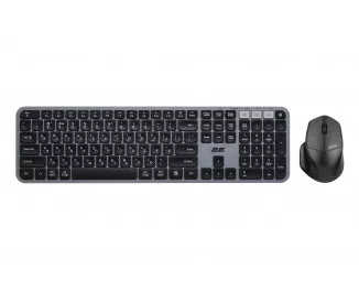 Клавиатура и мышь беспроводная 2E MK440 WL/BT Black/Grey (2E-MK440WBGR_UA)